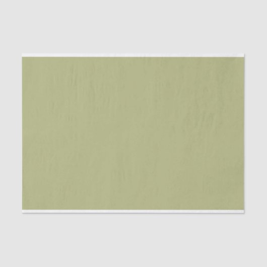 Papier Mousseline Délicate Crème Verdoyante en Blanc, Juste Vert (Recto)