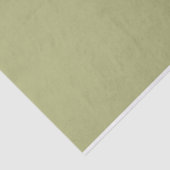 Papier Mousseline Délicate Crème Verdoyante en Blanc, Juste Vert (Détail)
