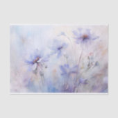 Papier Mousseline Délicate, Élégante Découpage Floral d'Anémone Viol (Recto)