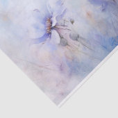 Papier Mousseline Délicate, Élégante Découpage Floral d'Anémone Viol (Détail)