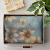 Papier Mousseline Délicate, Élégante Découpage Floral de Rudbeckia (Cadeau)