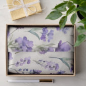 Papier Mousseline Delicate Lavender Dream aquarelle Floral (Cadeau)