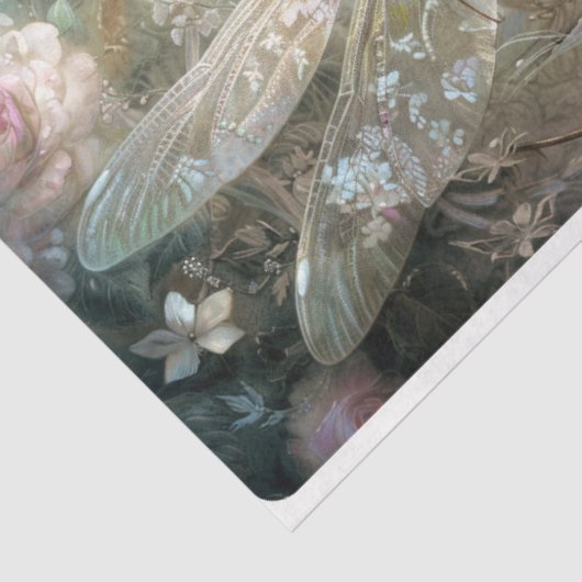 Papier Mousseline Délicate libellule (Détail)