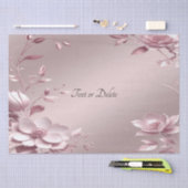 Papier Mousseline Delicate Pink Floral Tissue Paper (Artisanat)