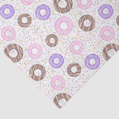 Papier Mousseline Delicious Donuts Tissue Paper on White (Détail)