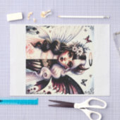 Papier Mousseline Demi-Angel Devil Dark Beauty Broché Wing Fairy (Artisanat)