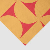 Papier Mousseline Demi-cercles du milieu du siècle motif en orange e (Détail)