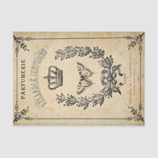 Papier Mousseline Demi-couronne française (Recto)