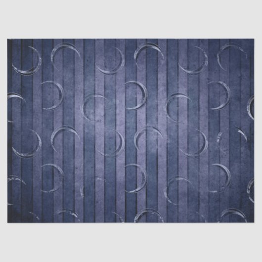 Papier Mousseline Demi-lunes sur la page de découpage pourpre et ble (Recto)