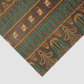 Papier Mousseline Dendroctone du scarab égyptien vert et or (Détail)