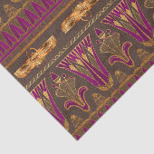 Papier Mousseline Dendroctone du scarab égyptien violet et or (Détail)