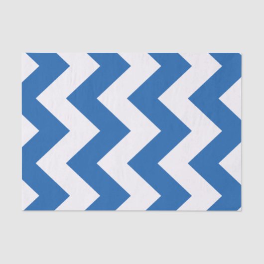 Papier Mousseline Denim Blue Bold Mod Chevron (Recto)