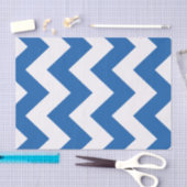 Papier Mousseline Denim Blue Bold Mod Chevron (Artisanat)