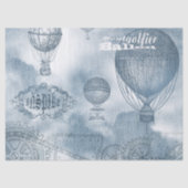 Papier Mousseline Denim Steampunk (Recto)