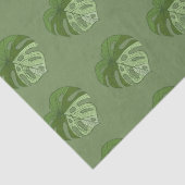 Papier Mousseline Denim vert (Détail)