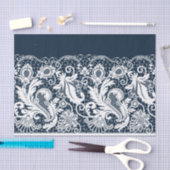 Papier Mousseline Dentelle blanche 2 (Artisanat)