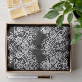 Papier Mousseline Dentelle blanche complexe sur la page de découpage (Cadeau)