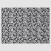 Papier Mousseline Dentelle blanche sur fond noir (Recto)