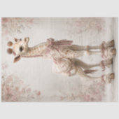 Papier Mousseline Dentelle de girafe victorienne fantasque découpage (Recto)