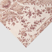 Papier Mousseline Dentelle Florale Rose aux Roses (Détail)