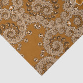 Papier Mousseline Dentelle Fractale Caramel (Détail)