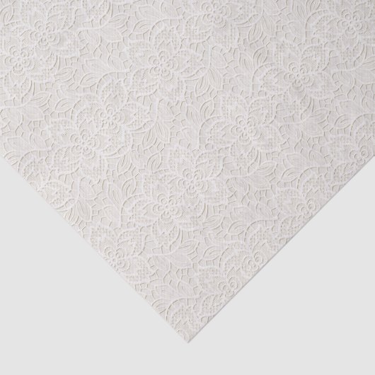 Papier Mousseline Dentelle Mariage blanche (Détail)