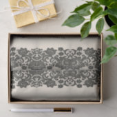 Papier Mousseline dentelle noire (Cadeau)