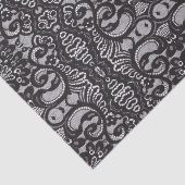 Papier Mousseline dentelle noire parisienne (Détail)