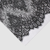 Papier Mousseline Dentelle noire vintage (Détail)