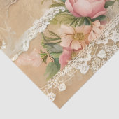 Papier Mousseline Dentelle passe à travers le papier de papier de dé (Détail)