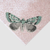 Papier Mousseline Dentelle rose papillon (Détail)