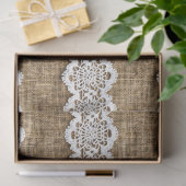 Papier Mousseline Dentelle sur Burlap Motif Mobilier Découpage (Cadeau)