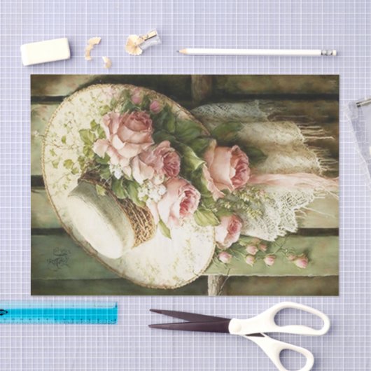 Papier Mousseline Dentelle tatouée (Artisanat)