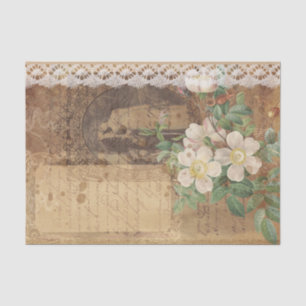 Papier Mousseline Dentelle vintage et photo