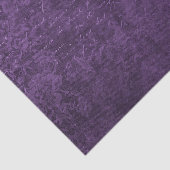 Papier Mousseline Dentelle violette et collage de script (Détail)