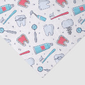 Papier Mousseline Dents et outils Motif dentaire (Détail)