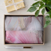 Papier Mousseline Déocupage Abstrait Delicate Pétales Floraux Rose (Cadeau)