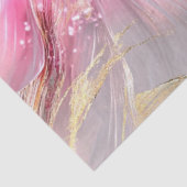 Papier Mousseline Déocupage Abstrait Delicate Pétales Floraux Rose (Détail)