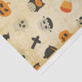 Papier Mousseline Déplaisant Cute Halloween Thème Motif (Détail)