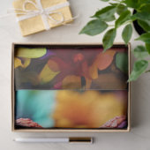 Papier Mousseline Dépliage de grenouilles et fleurs de couleur tropi (Cadeau)