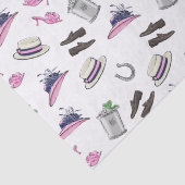 Papier Mousseline Derby Party Attire Mint Julep Horseshoe (Détail)