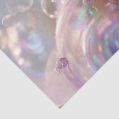 Papier Mousseline Déroupage bulles d'Iridescente flottant dans l'air (Détail)