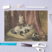 Papier Mousseline Des chatons en jeu par Henriette Ronner-Knip (Artisanat)
