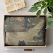 Papier Mousseline Des chatons en jeu par Henriette Ronner-Knip (Cadeau)