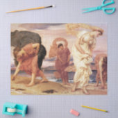 Papier Mousseline Des femmes grecques anciennes ramassent des galets (Artisanat)