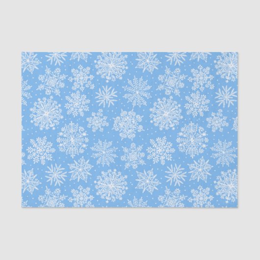Papier Mousseline Des flocons blancs en dentelle sur un Arrière - pl (Recto)