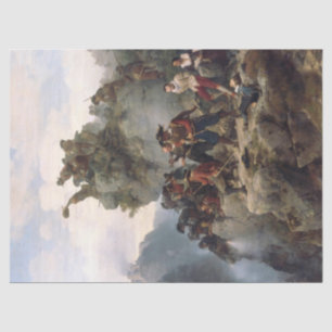 Papier Mousseline Des fusiliers défendant un col de montagne (Karl L