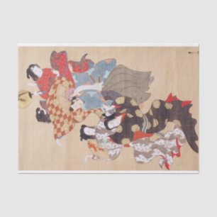 Papier Mousseline Des gens dansants, Kiitsu