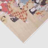 Papier Mousseline Des gens dansants, Kiitsu (Détail)