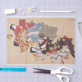 Papier Mousseline Des gens dansants, Kiitsu (Artisanat)